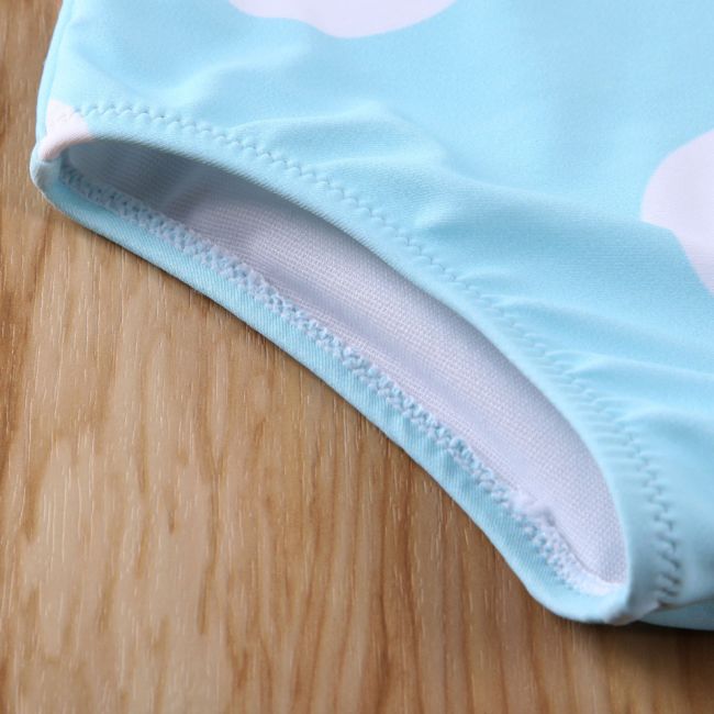 Costum de baie cu buline mari (Culoare: Bleu, Marime: 120) JEMdrl47b2v10