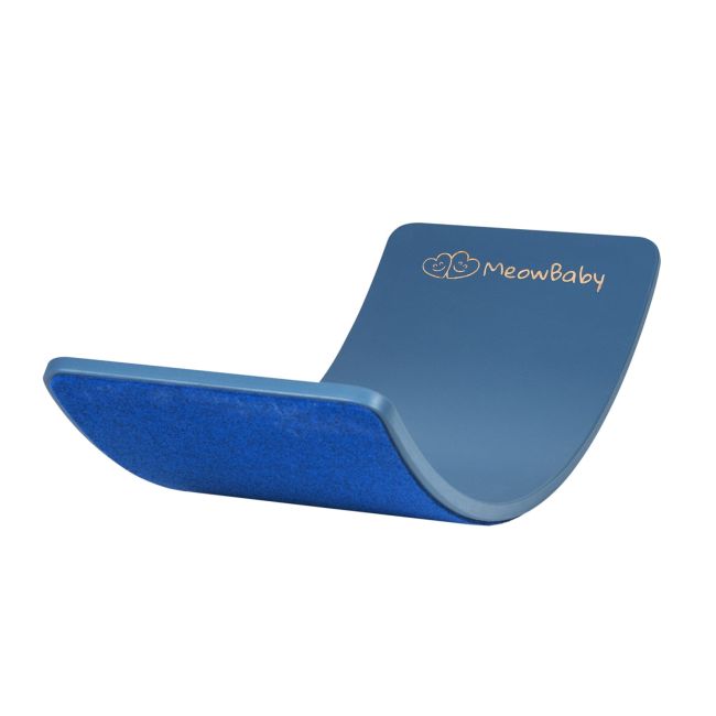 Balance Board - Placa De Echilibru Din Lemn Blue Pentru Copii Cu Fetru Presat Blue, Meowbaby Pjbbb007nie