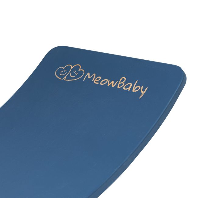 Balance Board - Placa De Echilibru Din Lemn Blue Pentru Copii Cu Fetru Presat Blue, Meowbaby Pjbbb007nie