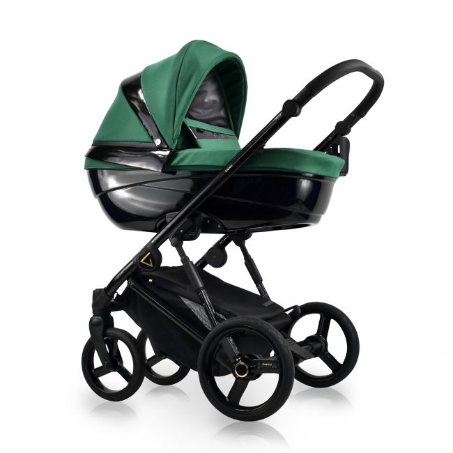 Carucior Copii 3 In 1, Reversibil, Complet Accesorizat, 0-36 Luni, Bexa Glamour Verde Smarald Pjbgl10
