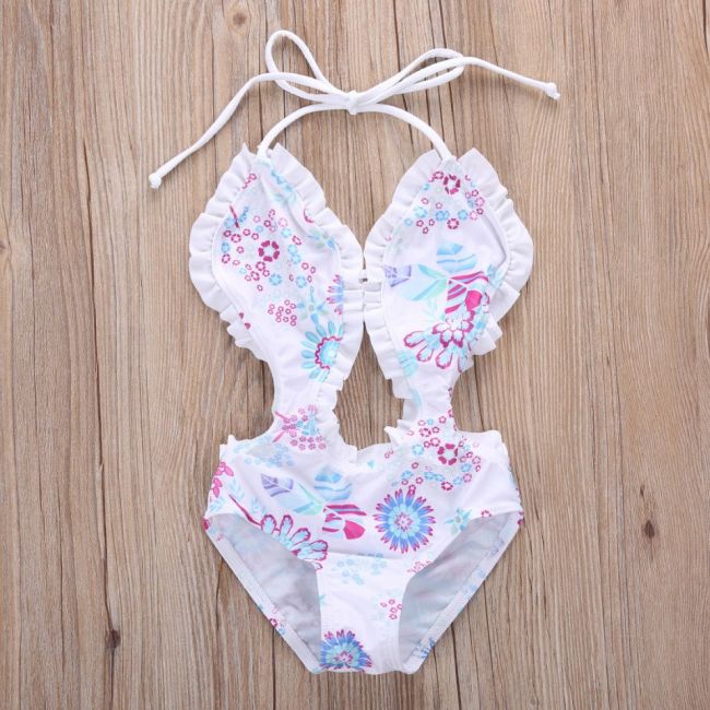 Costum de baie intreg alb (Marime: 130) JEMdrl_alb5