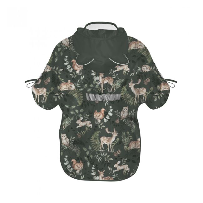 Pelerina De Ploaie Pentru Copii, Poncho Pentru Ploaie 1,5-8 Ani ,   Animals Garden Dark Pjb488743
