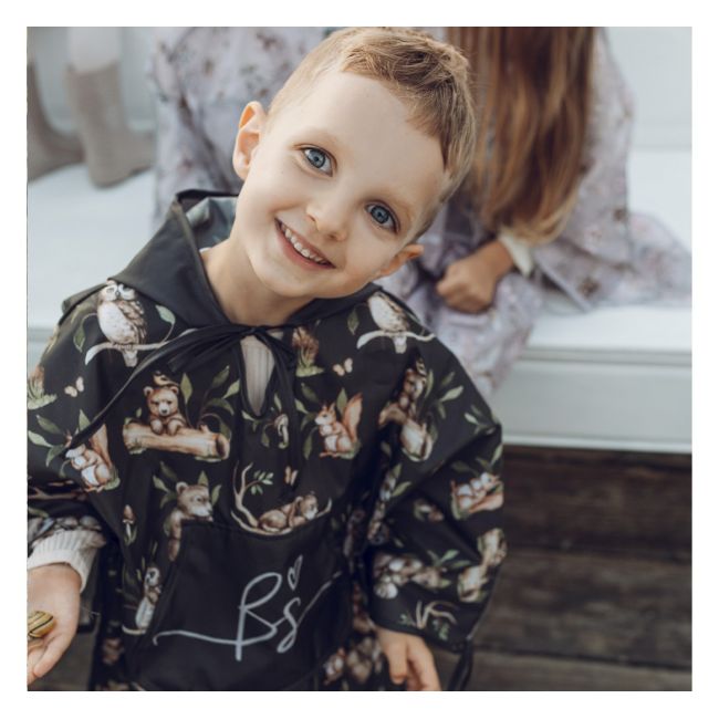 Pelerina De Ploaie Pentru Copii, Poncho Pentru Ploaie 1,5-8 Ani ,   Happy Bear Dark Pjb488712