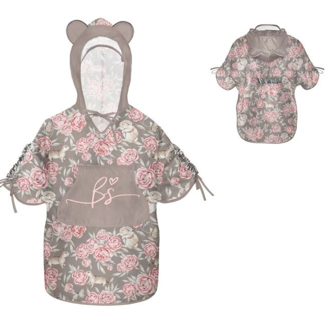 Pelerina De Ploaie Pentru Copii, Poncho Pentru Ploaie 1,5-8 Ani ,   Peony Dreamland Pjb488705-4624