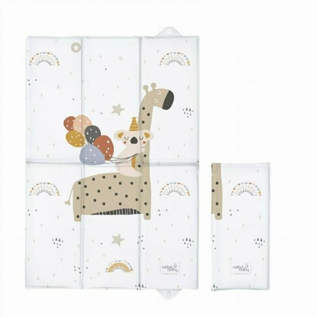 Ceba Baby - Saltea de infasat, Pliabila, 60 x 40 cm, Giraffe BYNW-305-000-637