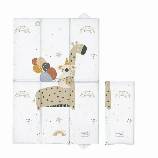 Ceba Baby - Saltea de infasat, Pliabila, 60 x 40 cm, Giraffe BYNW-305-000-637