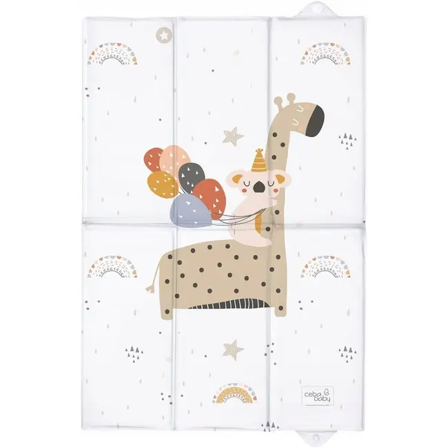 Ceba Baby - Saltea de infasat, Pliabila, 60 x 40 cm, Giraffe BYNW-305-000-637