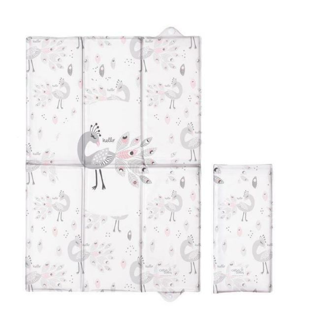 Ceba Baby - Saltea de infasat, Pliabila, 60 x 40 cm, Lolly Polly Peacock BYNW-305-120-608