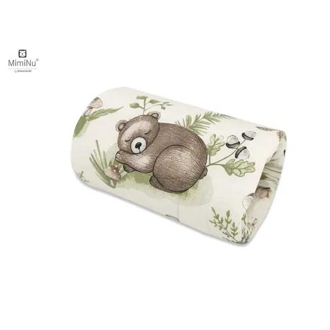 MimiNu - Perna pentru alaptat tip manson, Din bumbac certificat Oeko Tex Standard 100, 25 cm, Calm Forest Natural BYN6426972011914
