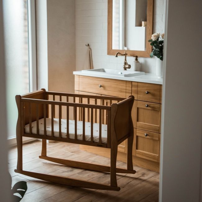Patut Balansoar, Co-sleeping Din Lemn, Noble Vintage 90 X 40 Cm Pjbcribnobleskids
