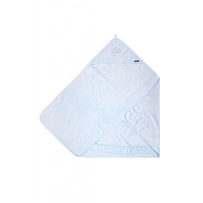 Prosop Din Fibra De Bambus Cu Gluga Pentru Bebelusi Si Copii, Hands-free, Prince Blue, 85x85cm Pjb21029