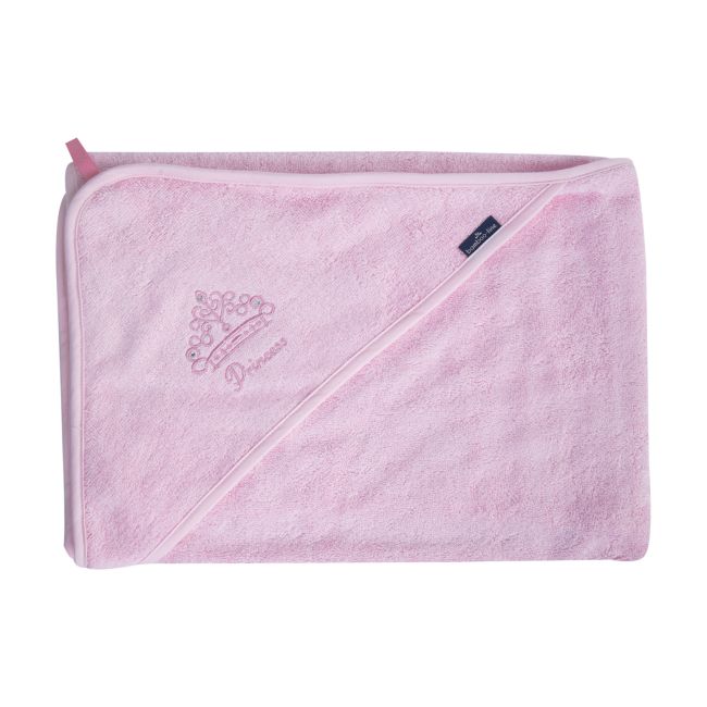 Prosop Din Fibra De Bambus Cu Gluga Pentru Bebelusi Si Copii, Hands-free, Princess Pink, 85x85cm Pjb31030