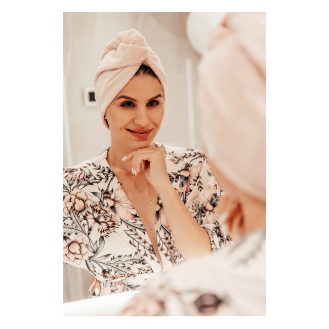 Prosop Turban Din Bambus Pentru Mamici Si Copii ,   Sepia Rose Pjb484066-8995