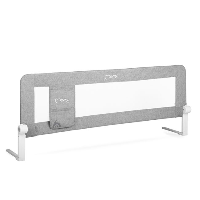 Bariera de siguranta rabatabila pentru pat, Momi Lexi, Light Grey KRTAKCE00022
