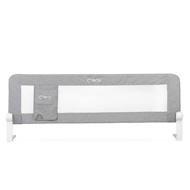 Bariera de siguranta rabatabila pentru pat, Momi Lexi, Light Grey KRTAKCE00022