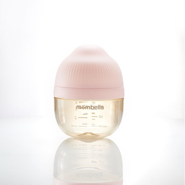 Biberon Anticolici Mombella Breast-Like, 120ml, Tetina S flux lent, PPSU, Old Roze KRT8142