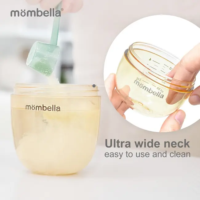 Biberon Anticolici Mombella Breast-Like, 210ml, Tetina M flux mediu, PPSU, Ivory KRT8141