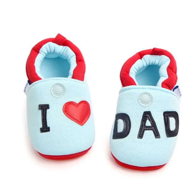 Botosei bleu - i love dad (marime disponibila: 3-6 luni (marimea 18 incaltaminte)) mdd0381-2-p29.3-6 luni (marimea 18 incaltaminte)