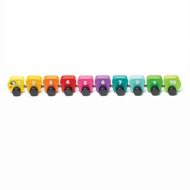 Jucarie din lemn, Cubika, Omida Colorata KRT15399