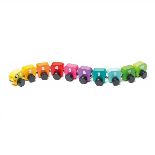 Jucarie din lemn, Cubika, Omida Colorata KRT15399