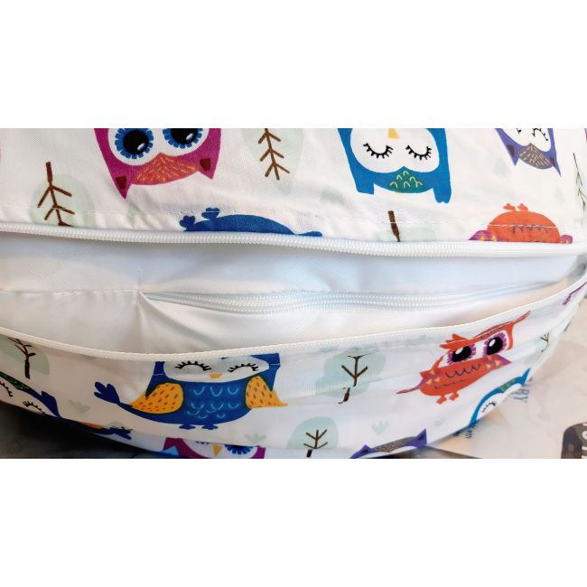 Perna pentru alaptare, 100% Bumbac, 60X60 cm, Eko - Owls KRT133577