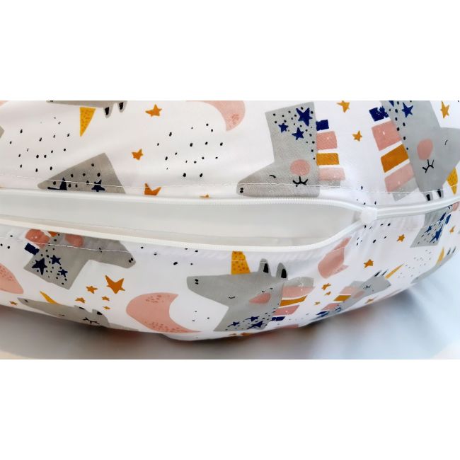 Perna pentru alaptare, 100% Bumbac, 60X60 cm, Eko - Pink KRT133553