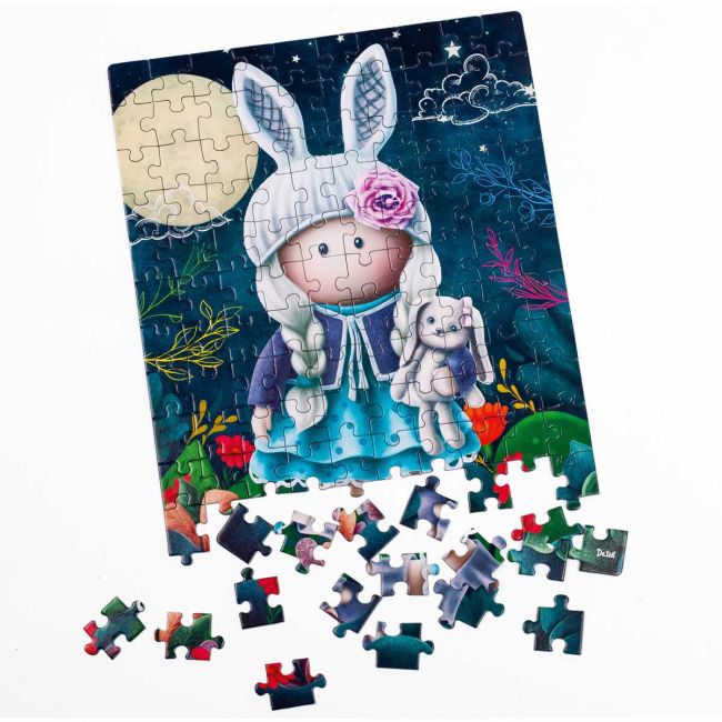 Puzzle Little Bunny Doll, 23x30 cm, 120 piese De.tail DT100-01 BBJDT100-01_Initiala