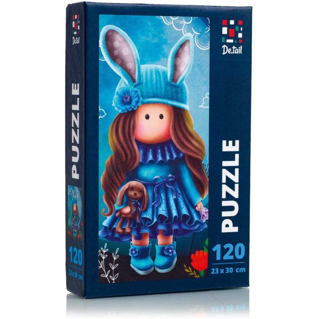 Puzzle Pretty doll in the moonlight, 23x30 cm, 120 piese De.tail DT100-02 BBJDT100-02_Initiala