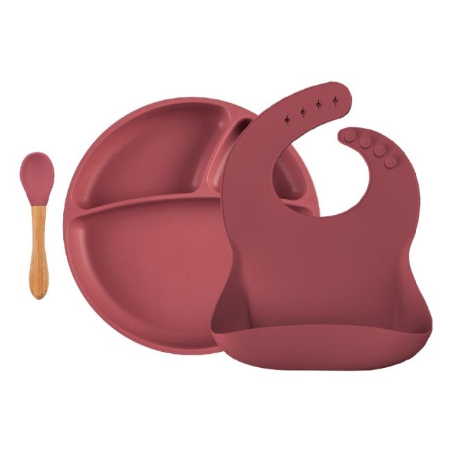 Set de hranire BWL II Minikoioi, 100% Premium Silicone – Velvet Rose KRT101070018