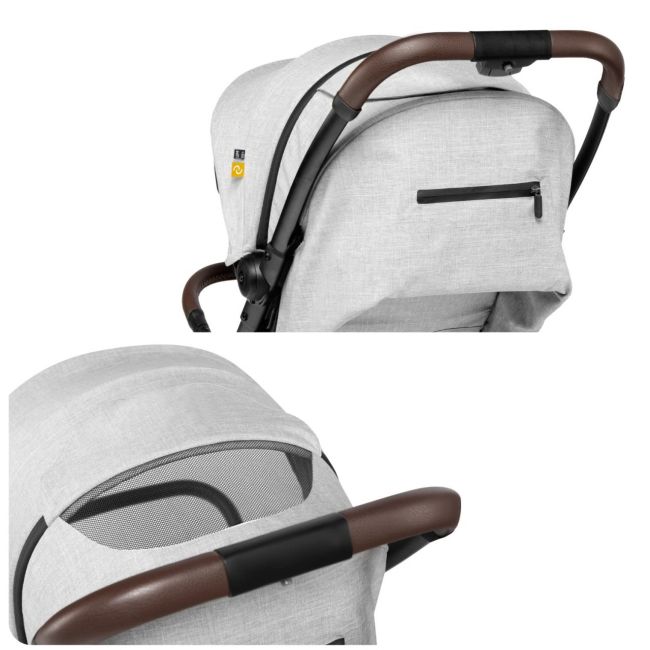 Carucior sport pliabil Skiddou Espoo Normandic Dream, ultracompact pentru calatorii, Gri JEMsk_2020013