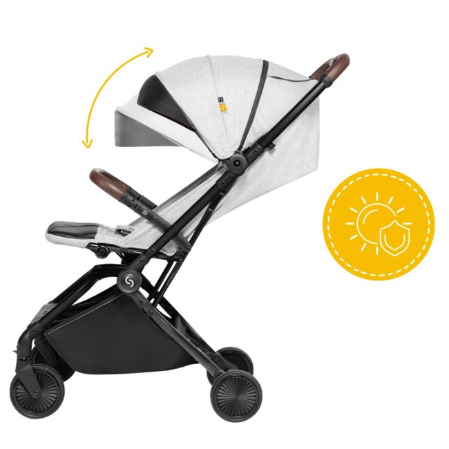 Carucior sport pliabil Skiddou Espoo Normandic Dream, ultracompact pentru calatorii, Gri JEMsk_2020013