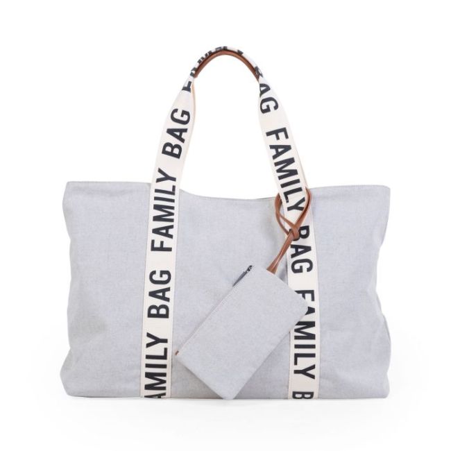 Geanta Childhome Family Bag Signature Alb ERFCH-CWFBSCOW