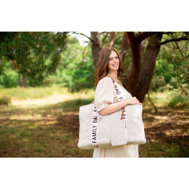 Geanta Childhome Family Bag Signature Alb ERFCH-CWFBSCOW