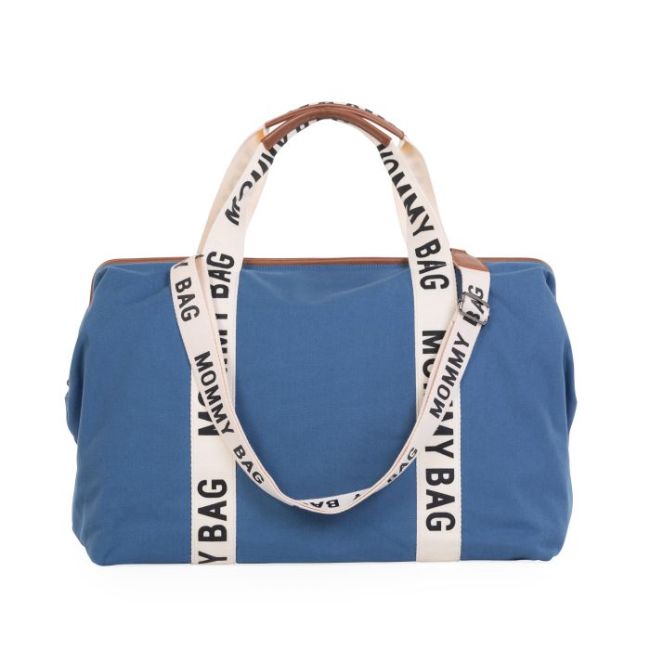 Geanta de infasat Childhome Mommy Bag Signature Indigo ERFCH-CWMBBSCIN