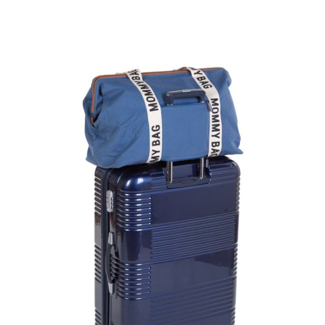 Geanta de infasat Childhome Mommy Bag Signature Indigo ERFCH-CWMBBSCIN