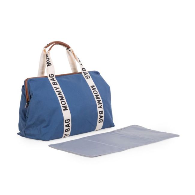 Geanta de infasat Childhome Mommy Bag Signature Indigo ERFCH-CWMBBSCIN