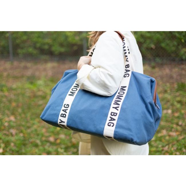 Geanta de infasat Childhome Mommy Bag Signature Indigo ERFCH-CWMBBSCIN
