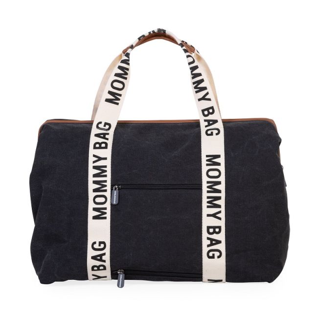 Geanta de infasat Childhome Mommy Bag Signature Negru ERFCH-CWMBBSCBL