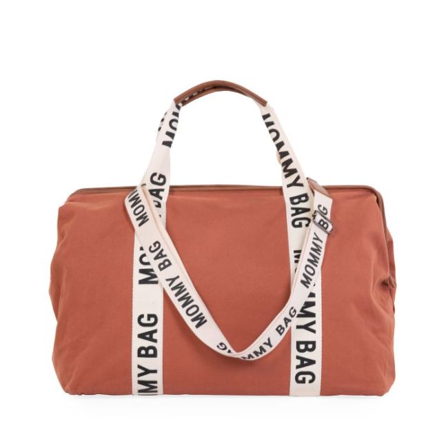 Geanta de infasat Childhome Mommy Bag Signature Ruginiu ERFCH-CWMBBSCRU