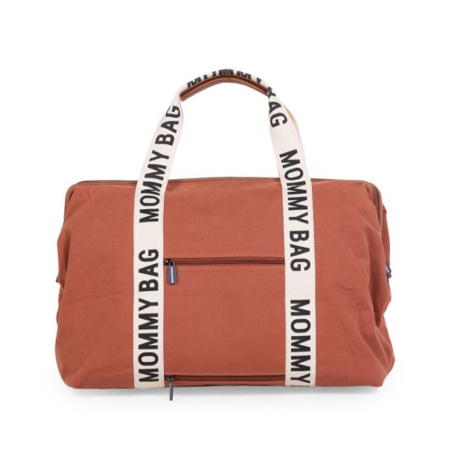 Geanta de infasat Childhome Mommy Bag Signature Ruginiu ERFCH-CWMBBSCRU