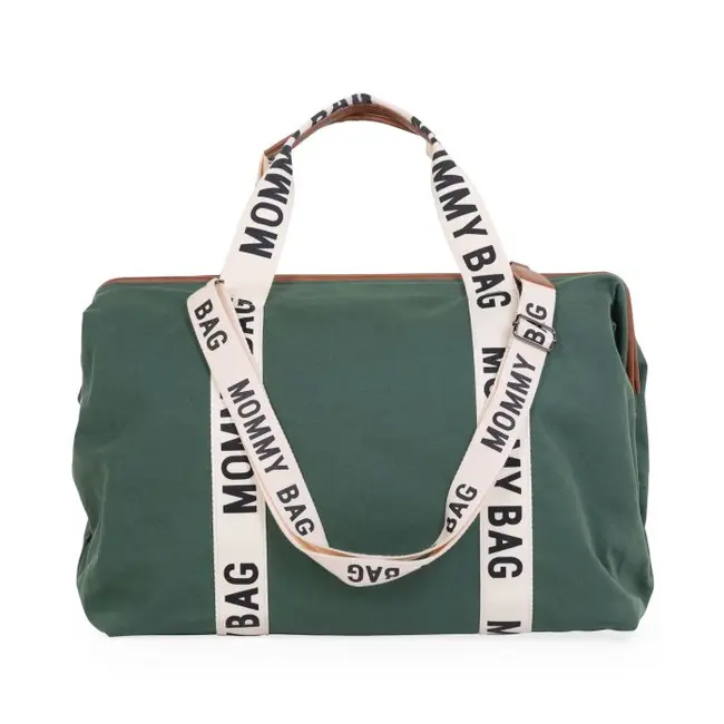Geanta de infasat Childhome Mommy Bag Signature Verde ERFCH-CWMBBSCGR