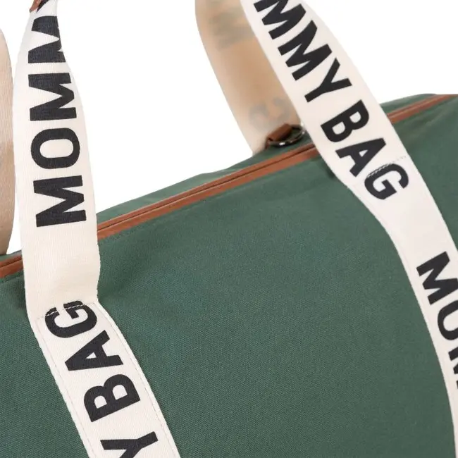 Geanta de infasat Childhome Mommy Bag Signature Verde ERFCH-CWMBBSCGR