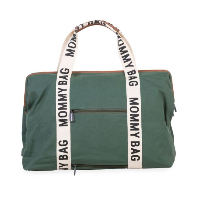 Geanta de infasat Childhome Mommy Bag Signature Verde ERFCH-CWMBBSCGR