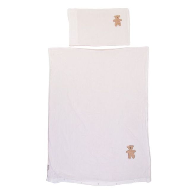 Husa pilota si fata de perna Childhome 100x140 cm, Jerse/Muselina Tedy ERFCH-CCDCJMTB