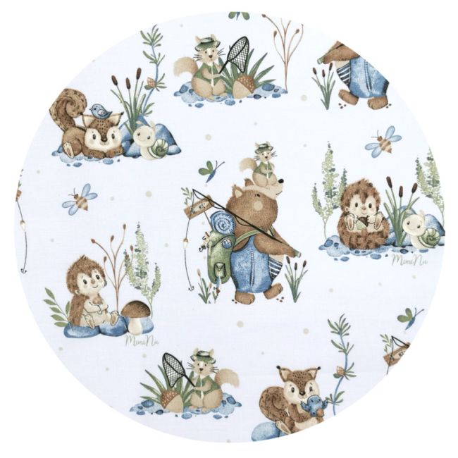 MimiNu - Perna bebelusi Ursulet, Multifunctionala, Cu doua fete, Tesatura pufoasa minky si bumbac, Materiale certificate Oeko Tex Standard 100, Design, Minky Let\'s Go Blue BYN6426972018913