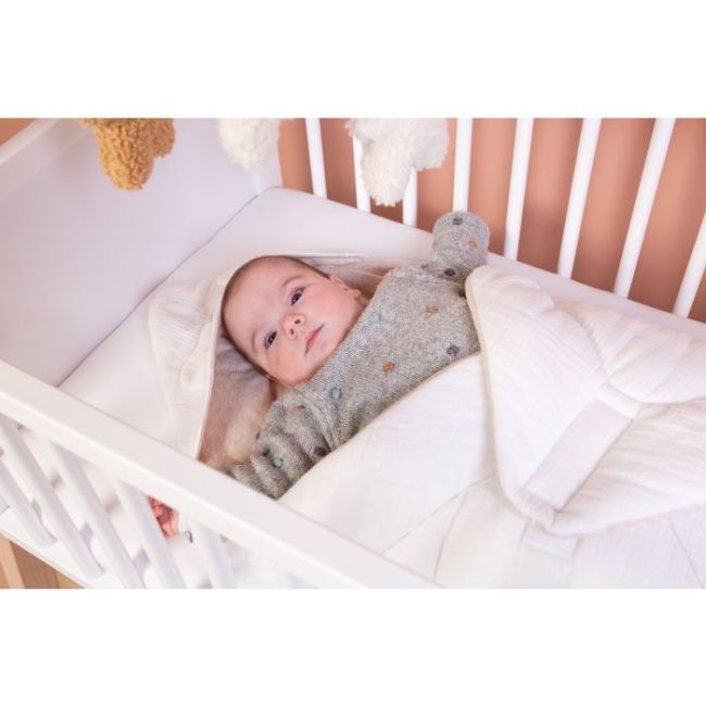 Paturica de infasat Childhome 75x75 cm, Jerse/Muselina Teddy ERFCH-CCSWJMTB