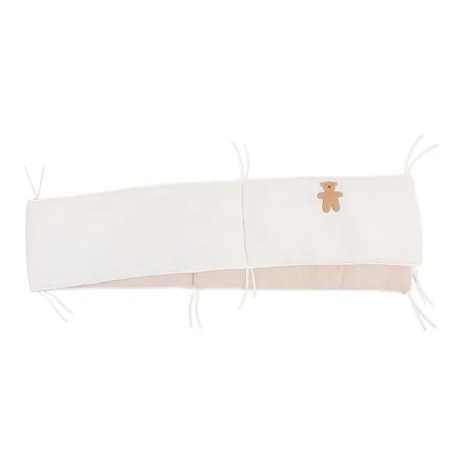 Protectie patut Childhome 35x340 cm, Jerse/Muselina Teddy ERFCH-CCPPJMTB
