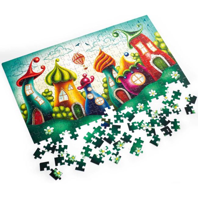 Puzzle Fairytale City, 32x47 cm, 260 piese De.tail DT200-03 BBJDT200-03_Initiala