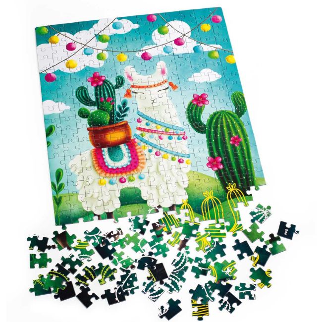 Puzzle Llama cutie, 32x47 cm, 260 piese De.tail DT200-02 BBJDT200-02_Initiala