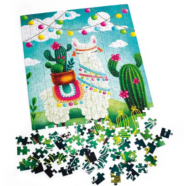 Puzzle Llama cutie, 32x47 cm, 260 piese De.tail DT200-02 BBJDT200-02_Initiala